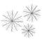 Black Metal Contemporary Abstract Wall Decor Set